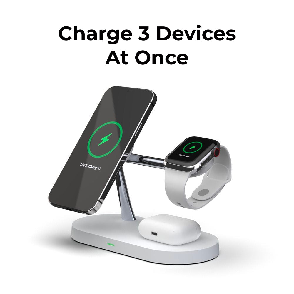 4-in-1 MagSafe Wireless Charging Dock – For iPhone, Apple Watch, AirPods & More