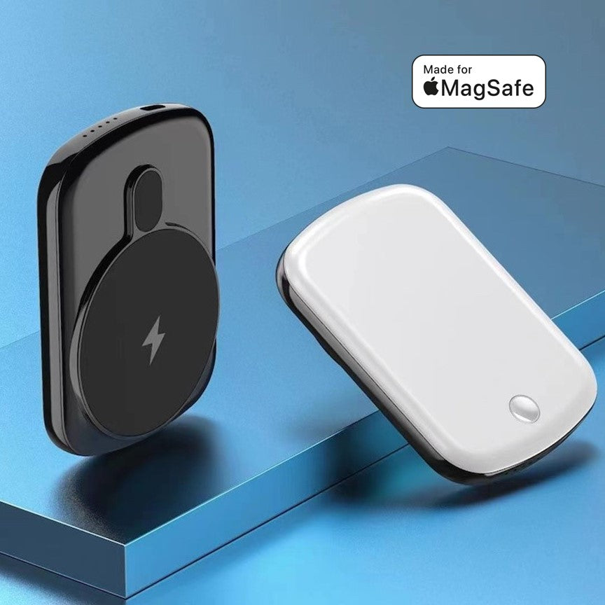 MagSafe Slim Power Bank – 5000mAh Wireless Charging for iPhone 12–15
