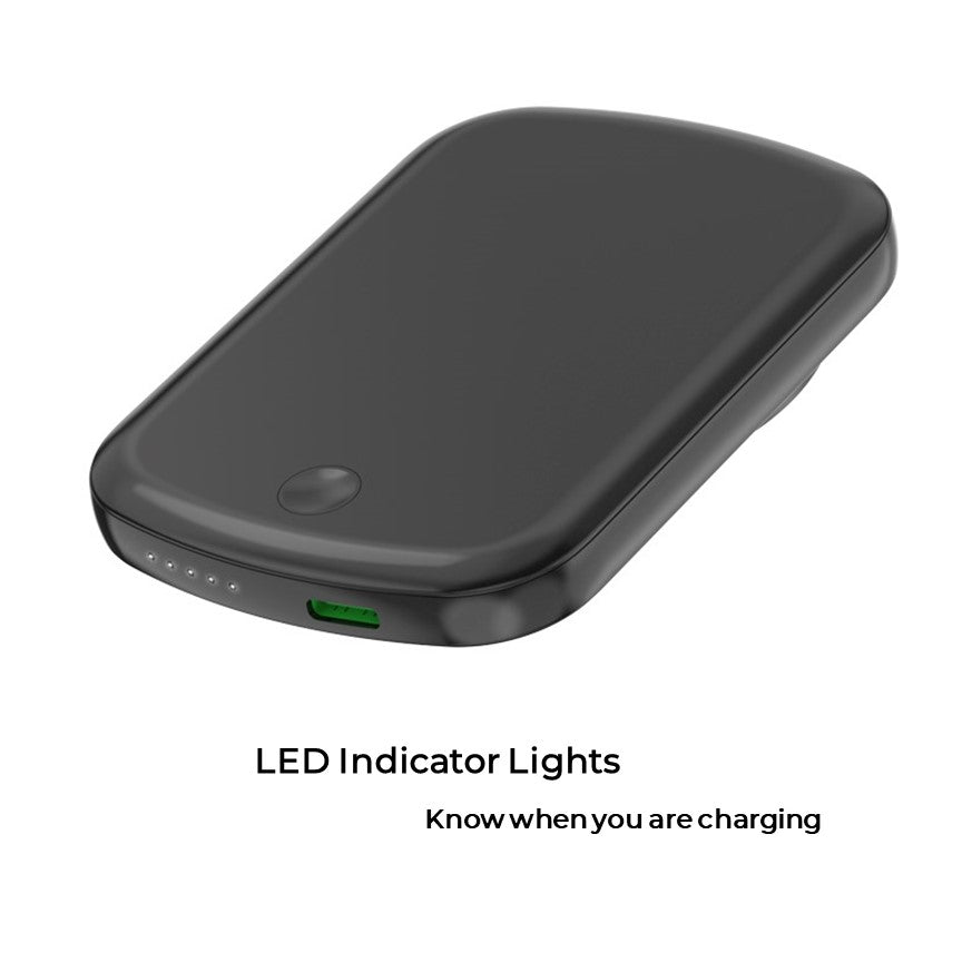 MagSafe Slim Power Bank – 5000mAh Wireless Charging for iPhone 12–15
