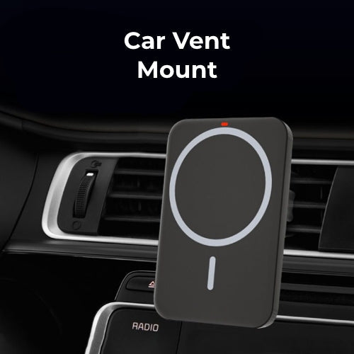MagSafe Car Charger Mount – Fast Wireless Charging for iPhone 12–15