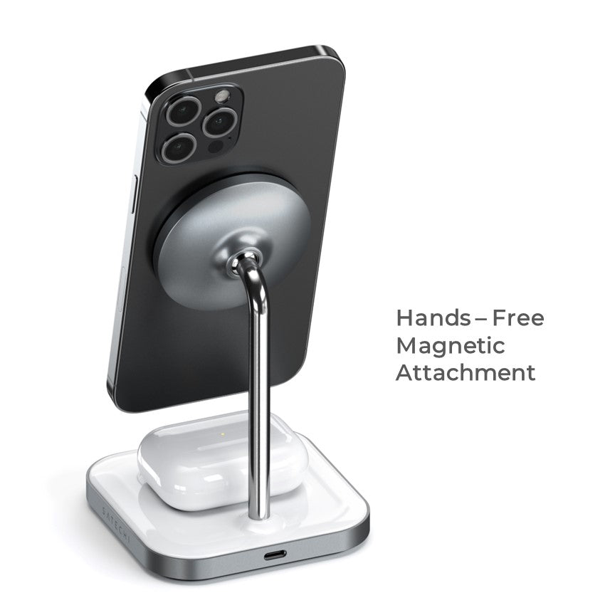 2-in-1 MagSafe Wireless Charger – For iPhone & AirPods with Fast Charging