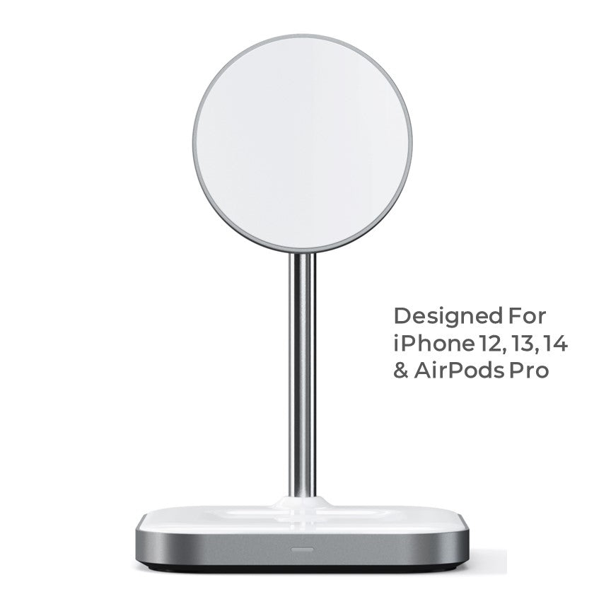 2-in-1 MagSafe Wireless Charger – For iPhone & AirPods with Fast Charging