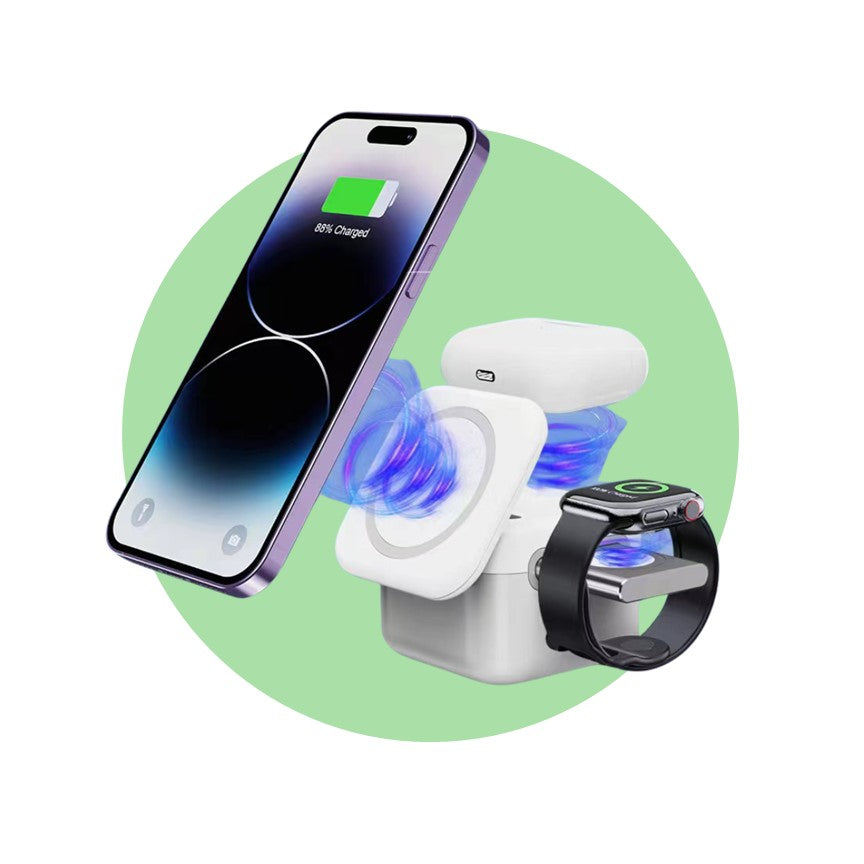 Apple MagSafe Wireless Charging Station – 3-in-1 Charger for iPhone, Watch & AirPods