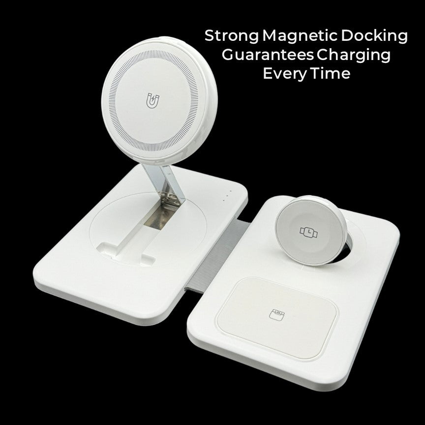 3-in-1 MagSafe Wireless Charging Station for iPhone, Watch & AirPods