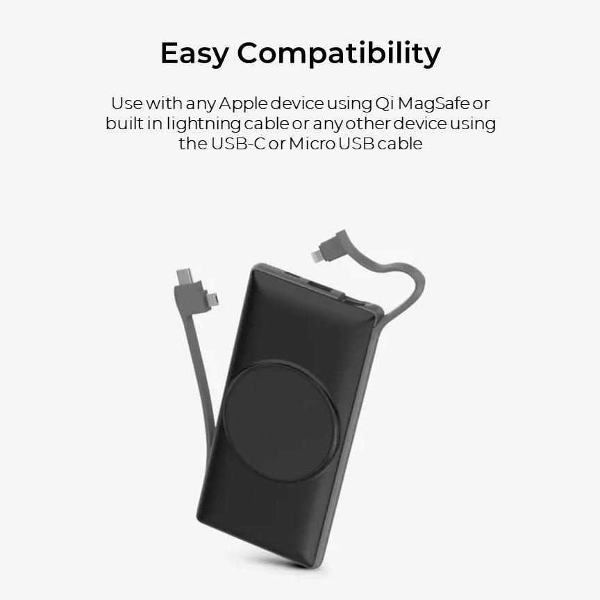 8x MagSafe 10,000mAh Power Banks with Smart Touch Charging Dock – For iPhone & Qi Devices