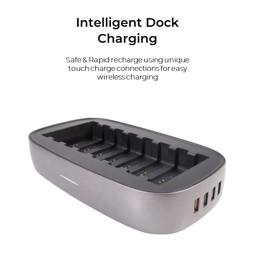 8x MagSafe 10,000mAh Power Banks with Smart Touch Charging Dock – For iPhone & Qi Devices