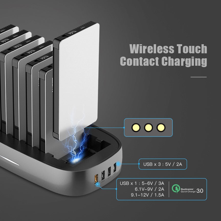 8x MagSafe 10,000mAh Power Banks with Smart Touch Charging Dock – For iPhone & Qi Devices