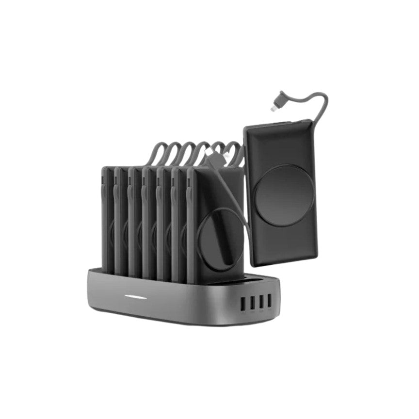 8x MagSafe 10,000mAh Power Banks with Smart Touch Charging Dock – For iPhone & Qi Devices