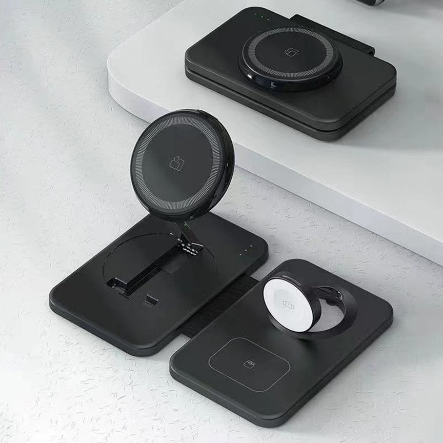 3-in-1 MagSafe Wireless Charging Station for iPhone, Watch & AirPods