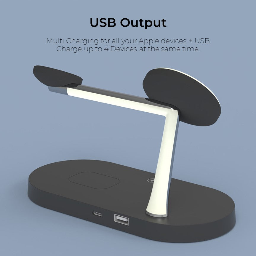 4-in-1 MagSafe Wireless Charging Dock – For iPhone, Apple Watch, AirPods & More
