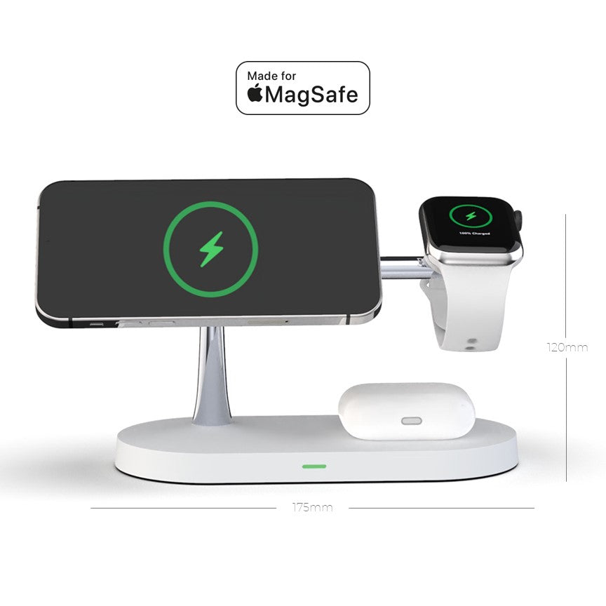 4-in-1 MagSafe Wireless Charging Dock – For iPhone, Apple Watch, AirPods & More