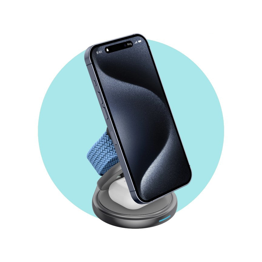 Apple 3-in-1 Foldable MagSafe Wireless Charger – Compact Charging for iPhone, Watch & AirPods