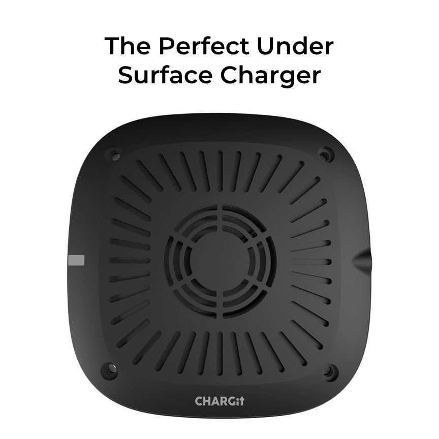 🌀 Invisible Under-Desk Wireless Charger – Hidden Fast Charging for All Qi Devices