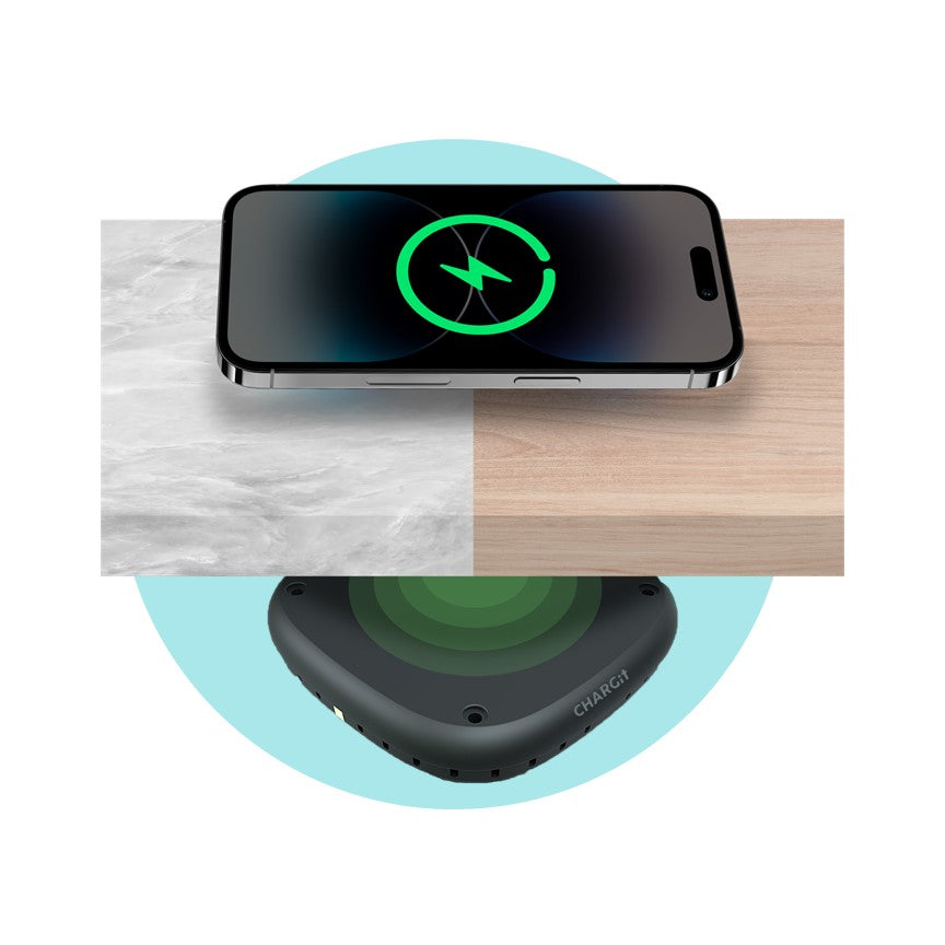🌀 Invisible Under-Desk Wireless Charger – Hidden Fast Charging for All Qi Devices