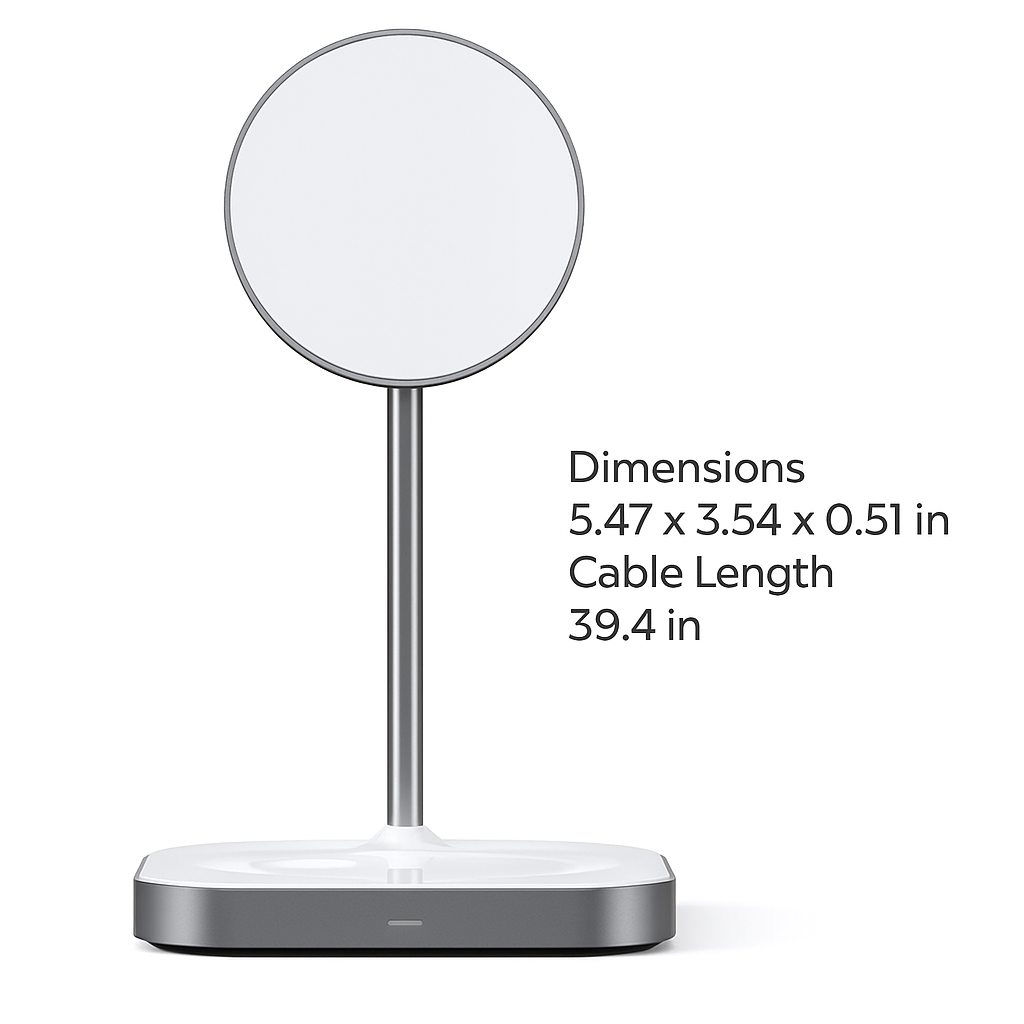 2-in-1 MagSafe Wireless Charger – For iPhone & AirPods with Fast Charging