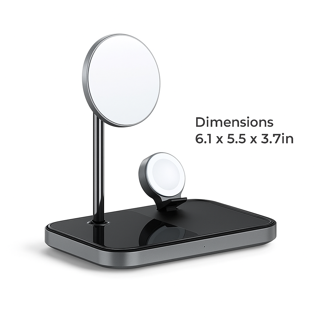 3-in-1 MagSafe Wireless Charging Station – For iPhone, Apple Watch & AirPods