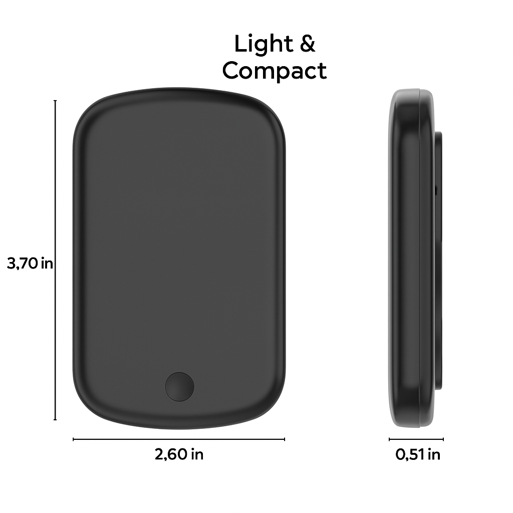 MagSafe Slim Power Bank – 5000mAh Wireless Charging for iPhone 12–15