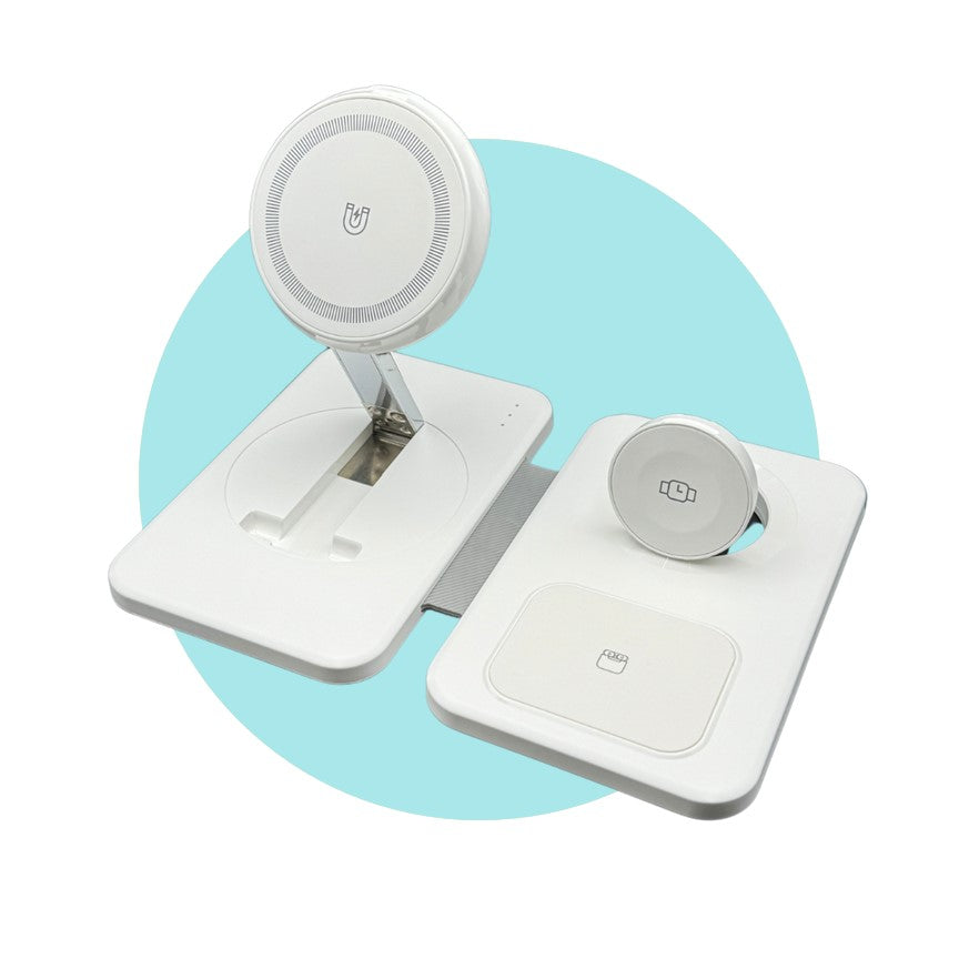 3-in-1 MagSafe Wireless Charging Station for iPhone, Watch & AirPods