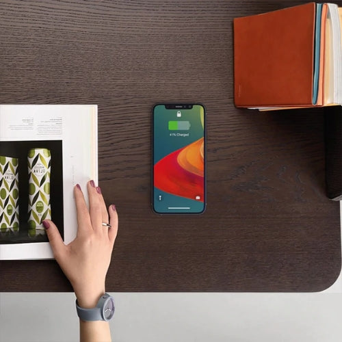 🌀 Invisible Under-Desk Wireless Charger – Hidden Fast Charging for All Qi Devices
