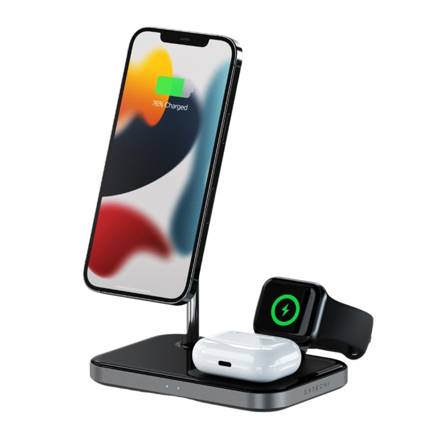 3-in-1 MagSafe Wireless Charging Station – For iPhone, Apple Watch & AirPods