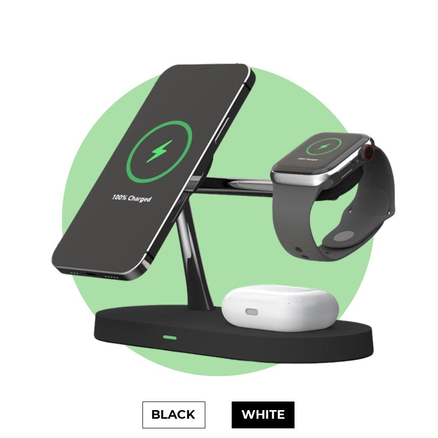 4-in-1 MagSafe Wireless Charging Dock – For iPhone, Apple Watch, AirPods & More