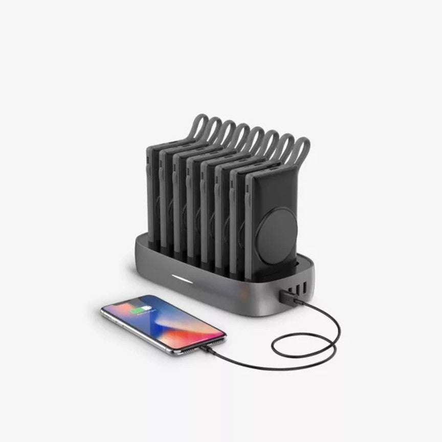 8x MagSafe 10,000mAh Power Banks with Smart Touch Charging Dock – For iPhone & Qi Devices