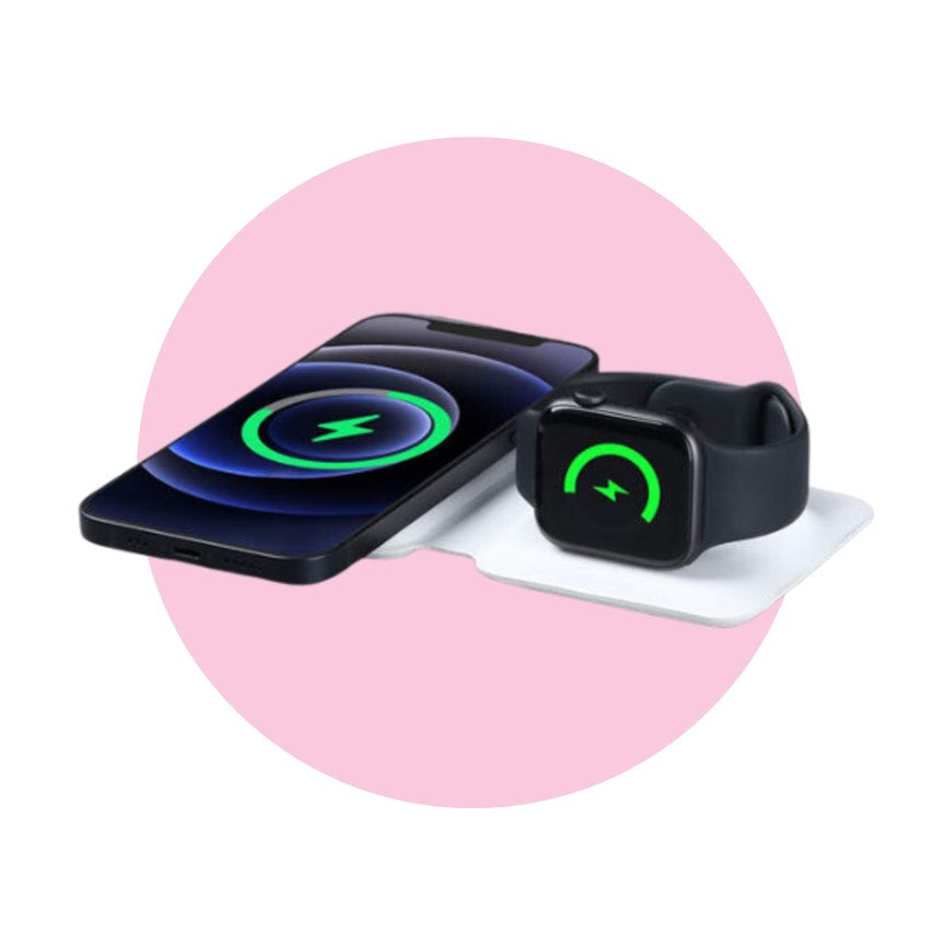 MagSafe Duo Wireless Charger – For iPhone, Apple Watch & AirPods (2-in-1 Foldable Design)